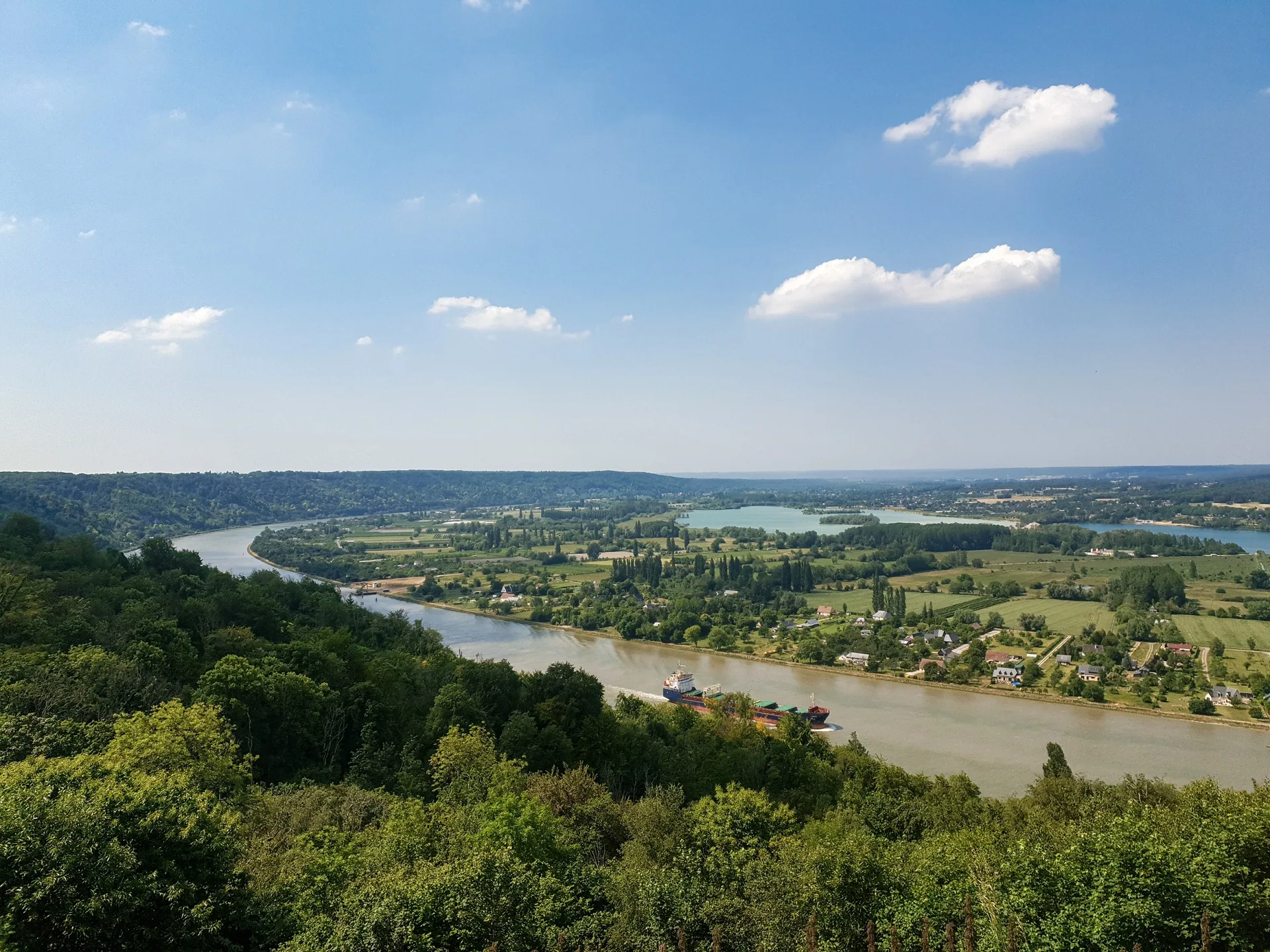 Les boucles de la Seine depuis Villequier