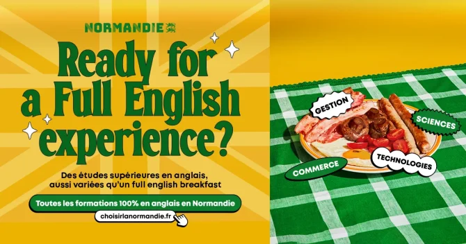 Étudiez en anglais, restez en Normandie !